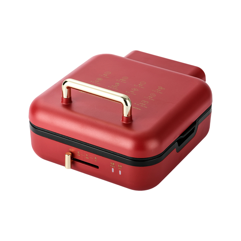 BJX-S017 24x24 cm-es grillserpenyő grillel (hőmérsékletszabályozás + faszemcsés fogantyú)