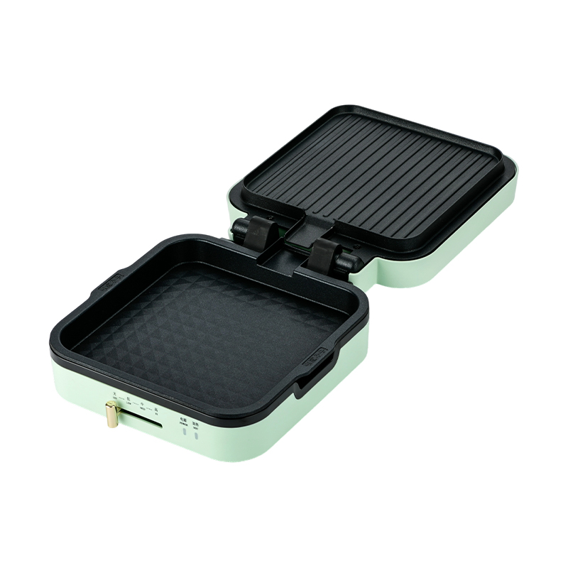 BJX-S018 24x24 cm-es grillező hőmérséklet-szabályozással és eltávolítható lapokkal