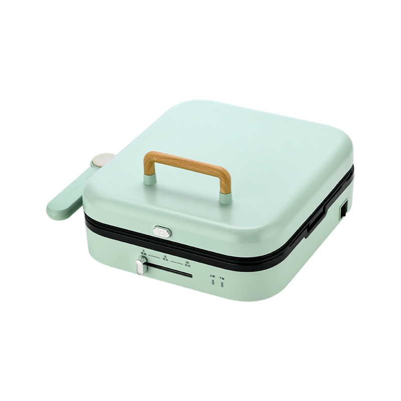 BJX-S022 28x28cm 180°-os nyitási és zárási hőmérséklet szabályozás, kivehető lemezes nagy grill